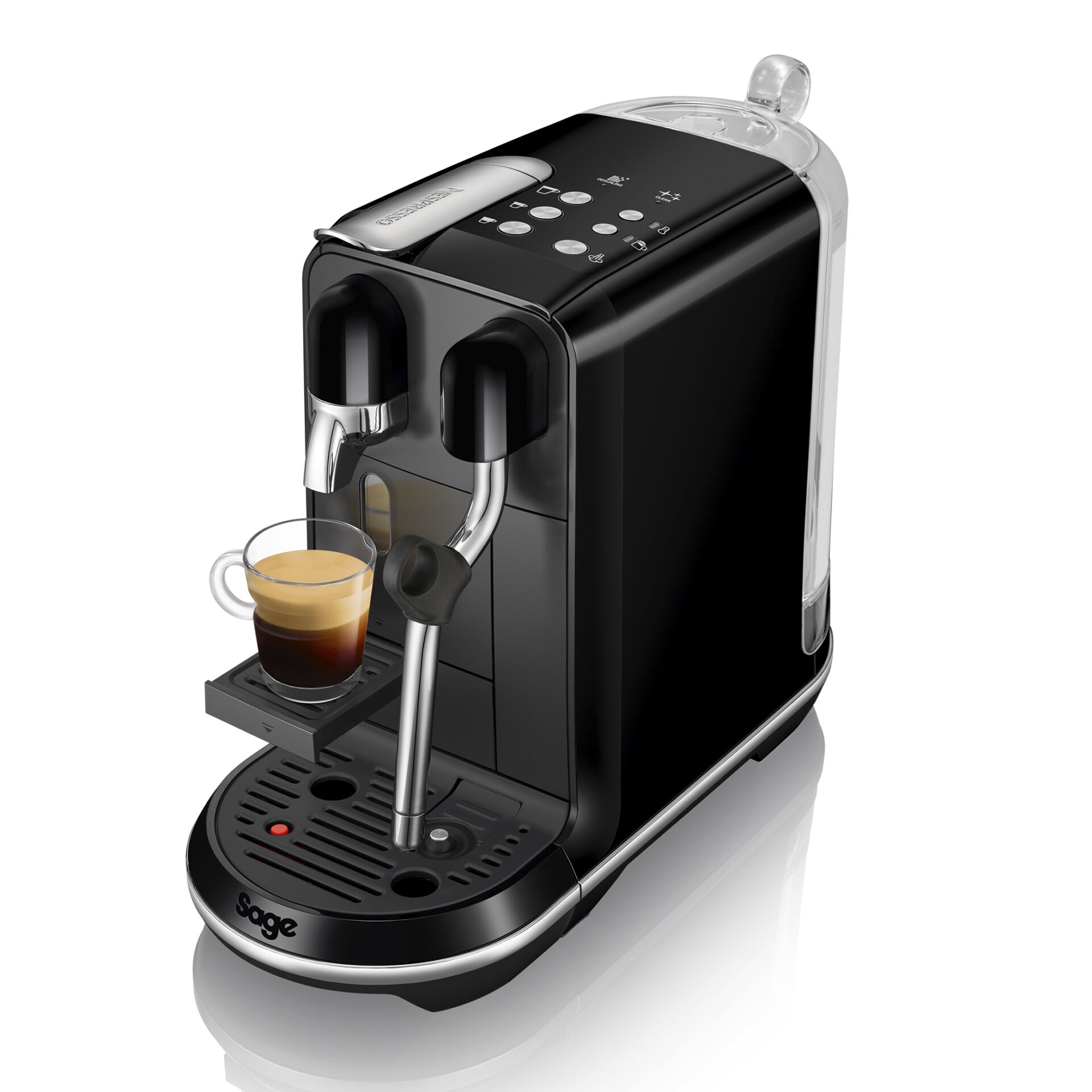 Sage The Creatista Uno Black Sesame Sage Hardware Electronic Grooves 