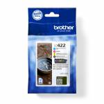Brother - LC422 Value Pack - 4er-Pack - Schwarz, Gelb, Cyan, Magenta - original - Tintenpatrone - f�r Brother MFC-J5340DW, MFC-J5740D [EURO-Version]